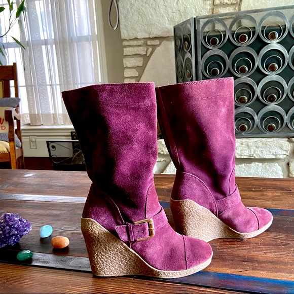Nine West Shoes - Nine West Suede Wedge Boot